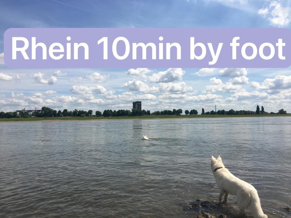 Igo Apartment 2 Schlafenzimmer Mit Waschmaschine Trockner Haustier Rheinufer 5Min Netflix Disney Plus 17-6 Duisburg Eksteriør bilde